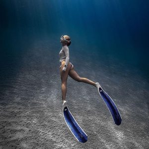 DiveR Blue Vista fiber SOFT fridykkerfinner