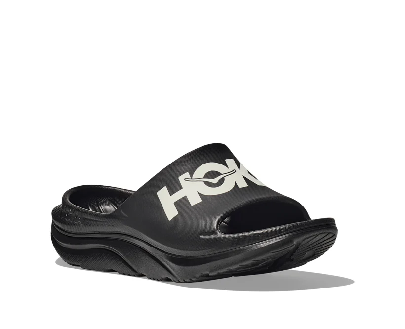 Hoka U ORA ATHLETIC SLIDE Black / White - Image 8