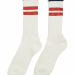 Amundsen Sports Oslo Crew Socks White/Red
