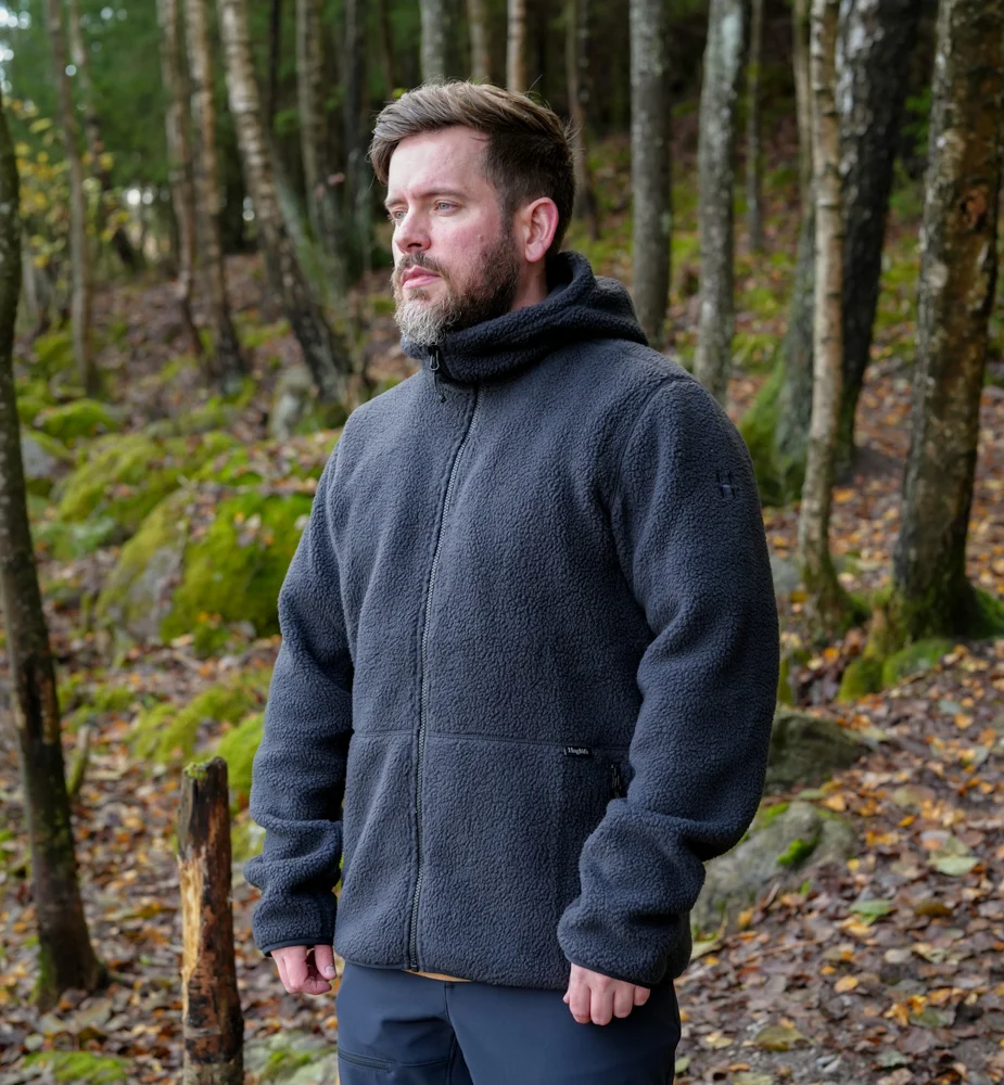 Haglöfs Funäs Pile Hood Men True Black - Image 2