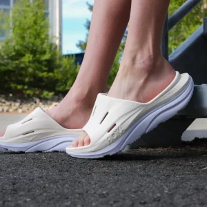 Hoka U ORA RECOVERY SLIDE 3 Alabaster / Ambient Blue