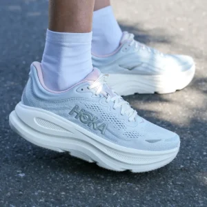 Hoka W BONDI 9 GLM WIDE Alabaster / Mineral Blue