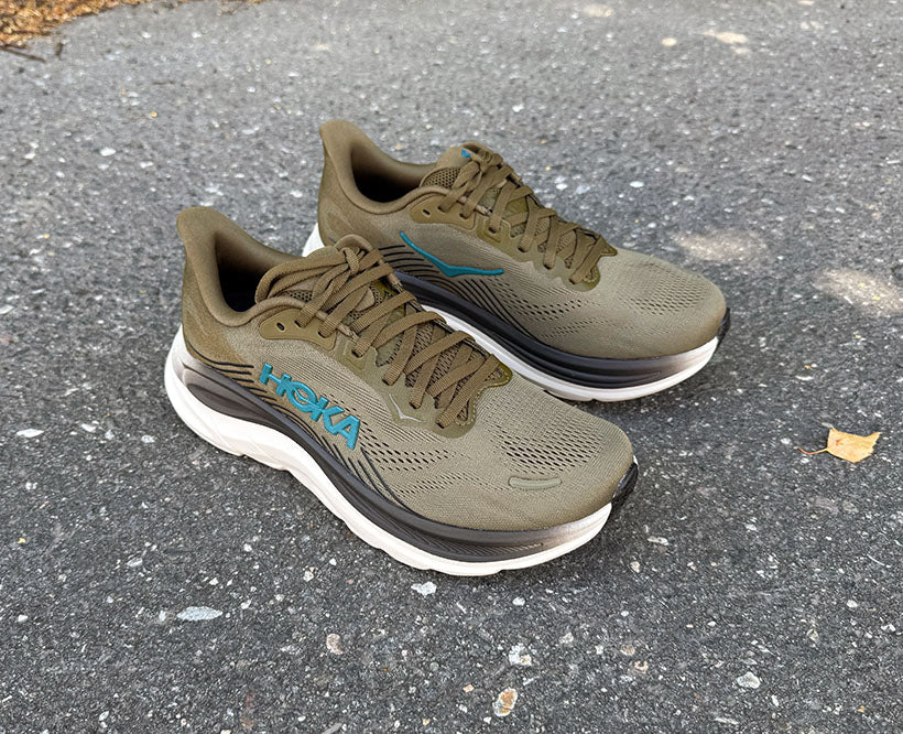 Hoka M CLIFTON 11 Antique Olive / River Rock Grey - Image 3