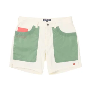 Amundsen Sports 7Incher Field Shorts Mens Offwhite/Willow Green