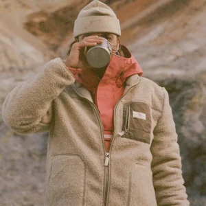 Amundsen Sports Heroes Wool Fleece Jacket Mens Natural