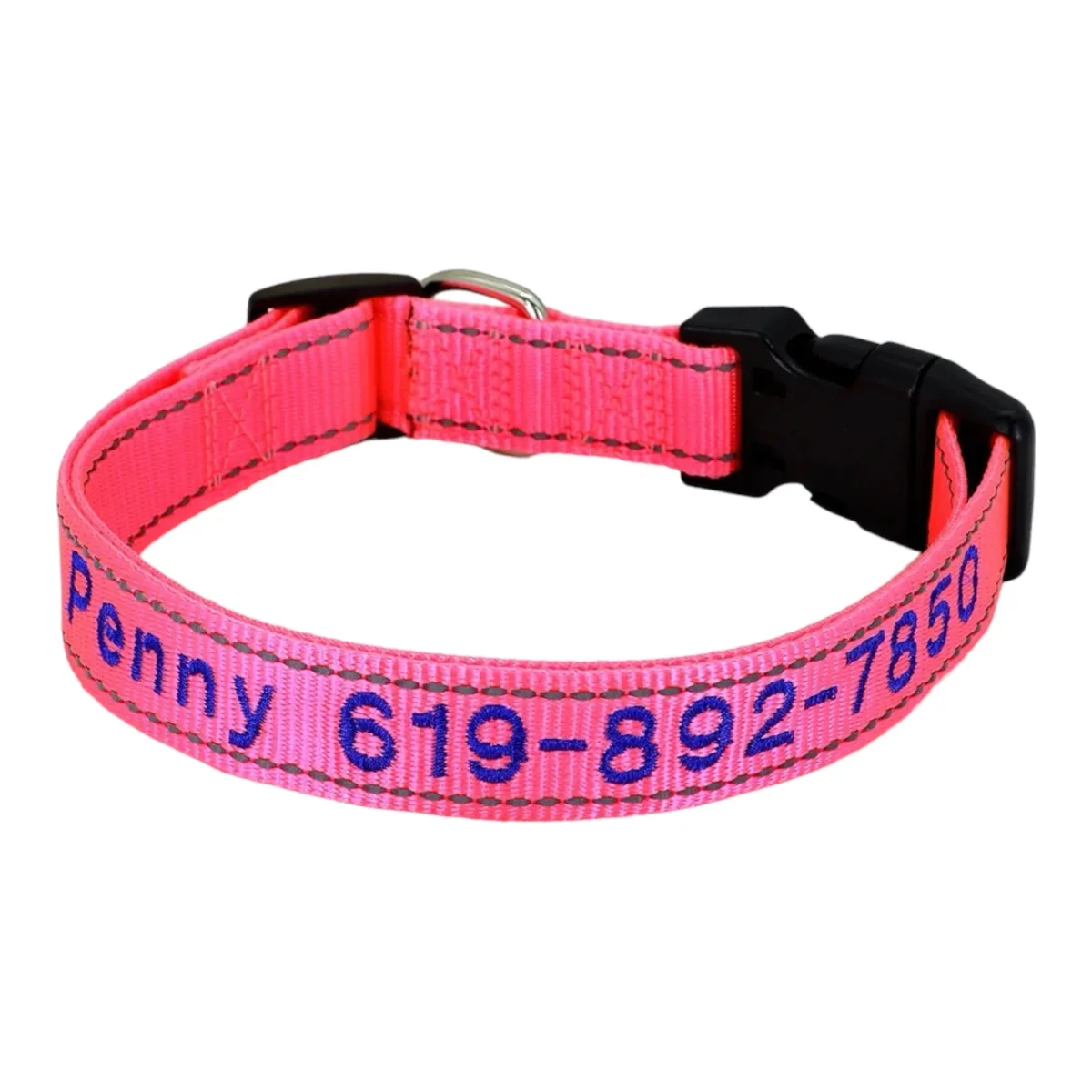 Personlig hundehalsbånd med brodert navn – nylonhalsbånd - Image 7