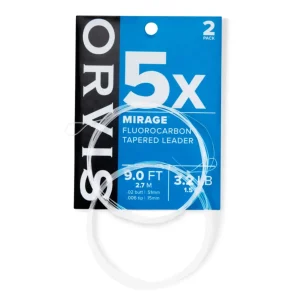 Orvis MIRAGE KNOTLESS LEADER 2 PK - Fluorcarbon