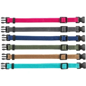 Valpehalsbånd 6-pk – justerbare halsbånd 17–25 cm